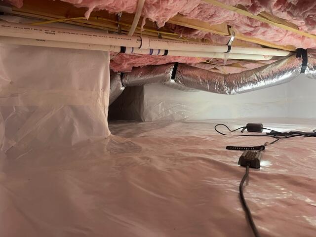 CleanSpace was used to encapsulate the crawl space sealing out moisture and humidity.