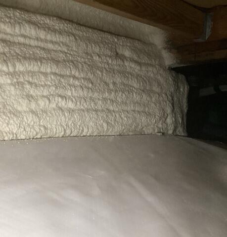 Encapsulating with our CleanSpace and spray foam insulation will protect this home from stagnant water and moisture that could damage the stability of the posts causing sagging floors.