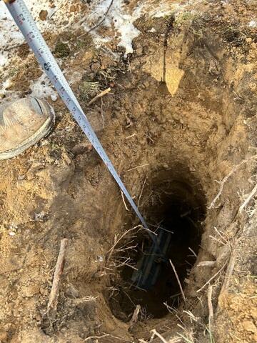 During: Our Foreman, Kevin, and his crew secured all the GeoLock Wall Anchors on the foundation.