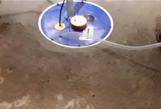 SuperSump was installed to pump out any moisture in the basement.