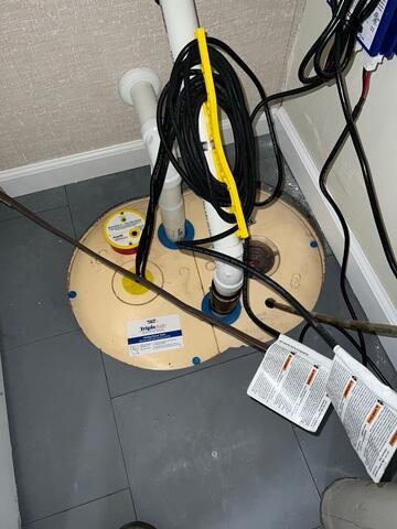 TripleSafe was installed to provide 3 layers of protection from flooding in the basement.
