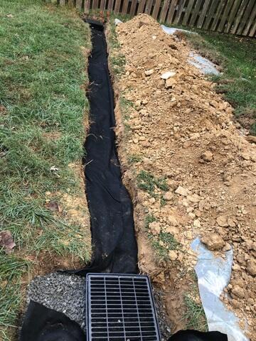 Yard Drainage improvement in...