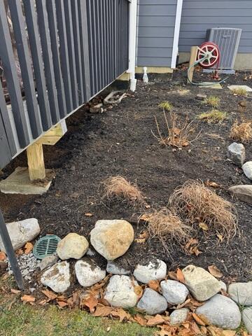 IceGuard was installed on the discharge line to keep the line from freezing during the winter months. LawnScape was installed on the lawn to release water away from the home's foundation.