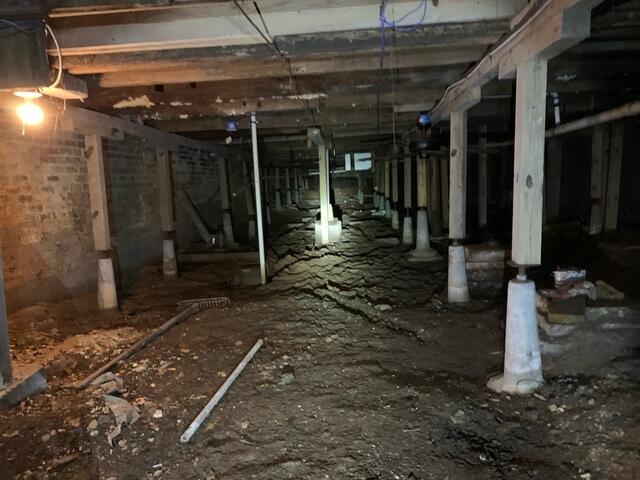 Damaged Crawl Space