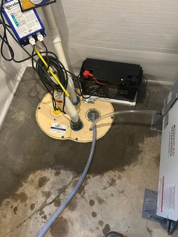 During: Our Foreman, Matt, and his crew successfully secured all the basement products in the home.