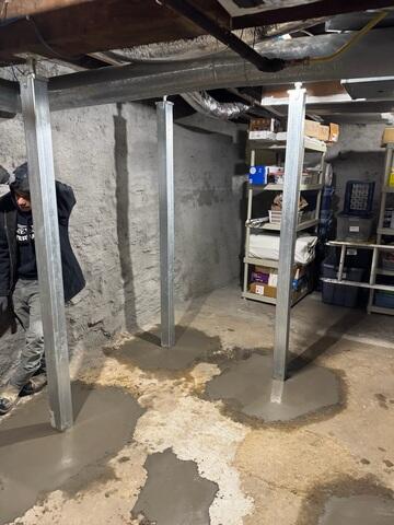 After: The homeowner was given peace of mind knowing the basement was properly secured.