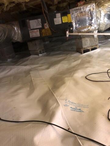 Clean Space, Silverglo and Drainage matting was installed.