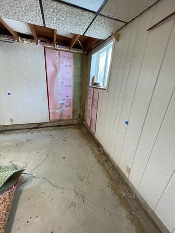 Before: Ryan, one of our Design Specialists, recommended stabilizing the settling foundation with Helical Piers.