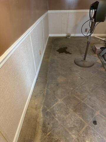 Everlast Wall Panels were placed on the walls to give the basement a nice finish while protecting the basement from moisture.