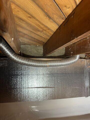 SilverGlo Insulation Panels were chosen to provide a moisture-resistant insulation solution that won't absorb water or promote mold growth. By insulating the crawl space walls, this system helps regulate temperatures, improve energy efficiency, and protect structural surfaces from damp conditions.