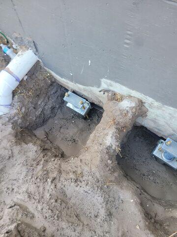 Retrofit brackets installed.