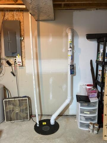 After: The homeowner was given peace of mind knowing their Radon Mitigation System was properly installed.