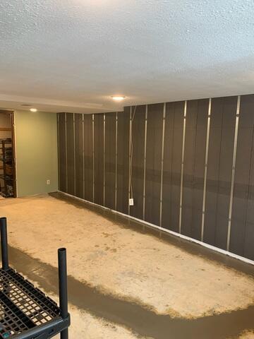 After: The homeowner was given peace of mind knowing their basement was properly repaired.