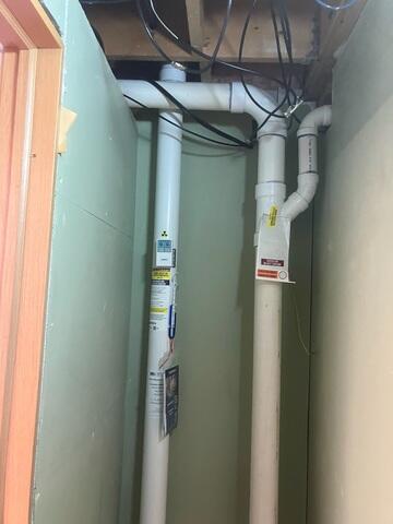 During: Our Foreman, Gus, and his crew secured the exterior and interior parts of the Radon Mitigation System.