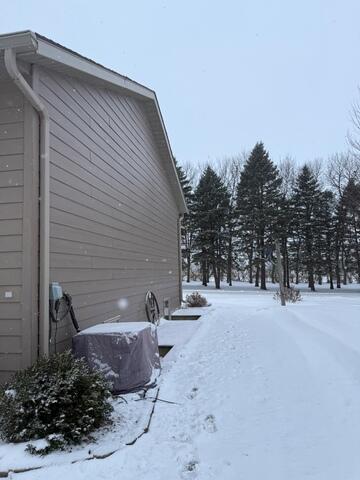 Before: Tony noted the best place to install the Radon Mitigation System along the north wall.