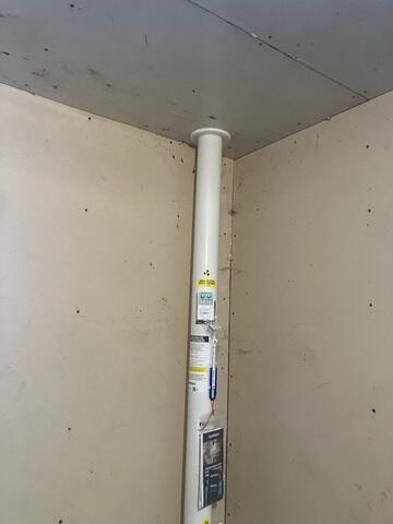 During: Our Foreman, Gus, and his crew installed the interior section of the system.