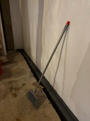 Waterguard system in place and Clean Space Vapor Barrier installed.