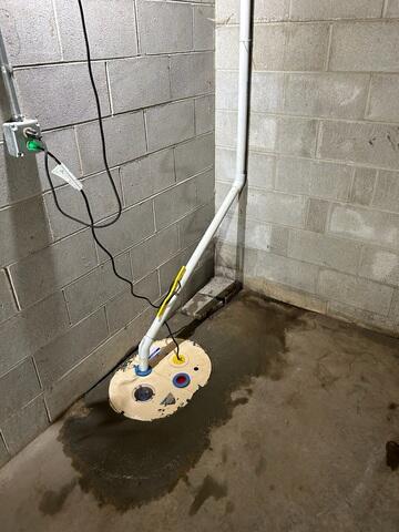 After: The homeowner was relieved to know their basement was properly protected with the best sump pump.