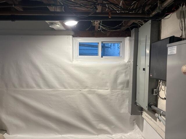 CleanSpace seals the basement against moisture, humidity, and odors, creating a clean and dry foundation for finishing. This durable vapor barrier helps protect the space and improves overall air quality.