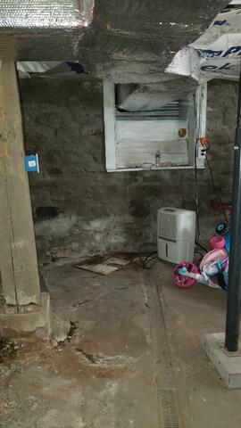 Basement in need of a waterproofing system