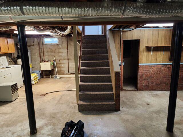 Before: The Design Specialist recommended waterproofing the basement with the WaterGuard system.