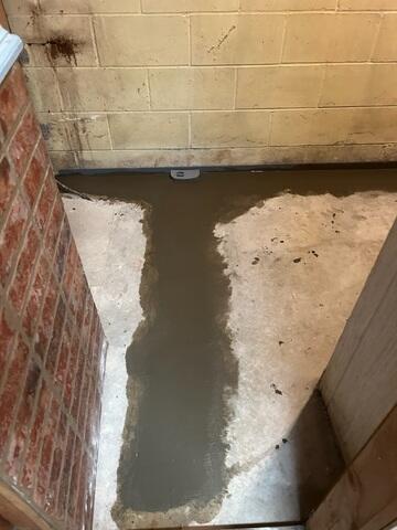 During: Our crew successfully secured the system around the basement perimeter.