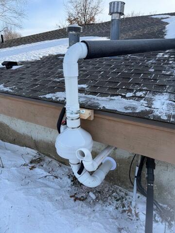 During: Our Foreman, Dakota, and his crew succesfully secured the system on the roof.