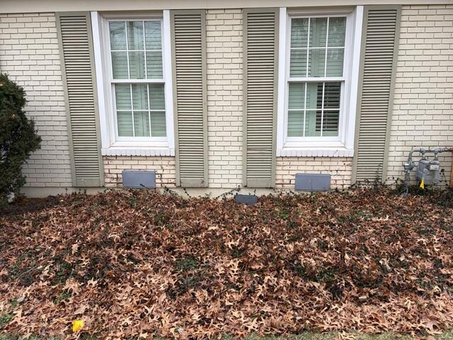 Here are the vent covers we installed from the outside to completely seal the space. These vent covers help keep out unwanted air and unwanted critters.