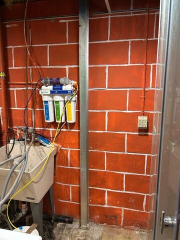 After: The crew successfully installed the PowerBraces on the damaged walls.