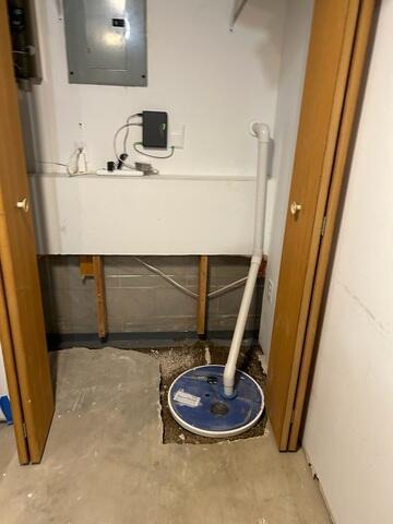 During: Our Foreman, Kevin, and his crew successfully secured all the waterproofing products in the basement.