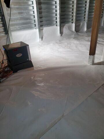 To manage humidity and improve air quality, a SaniDry Sedona dehumidifier was added, providing consistent moisture control year-round.