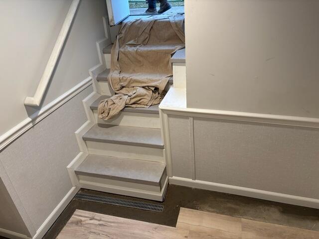 EverLast Wall Panels are durable, moisture-resistant panels installed to protect basement walls from future water damage while creating a finished, long-lasting surface.