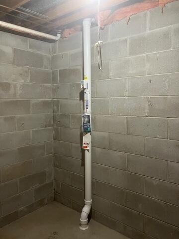 After: The homeowner was grateful to know their radon risk was reduced.