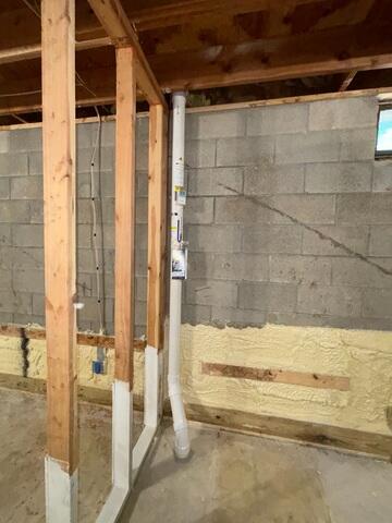 During: Our Foreman, Dakota, and his crew secured both the interior and exterior parts of the system in the home.