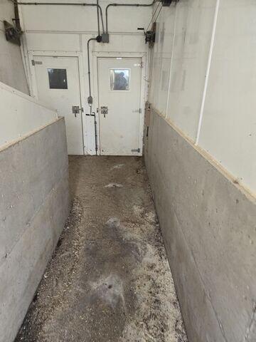 After: Sam, our PolyLevel foreman, and his crew successfully lifted the barn floor back to its original position.