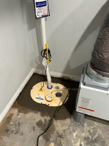 After: The homeowner was delighted to know they had one of the best sump pumps on the market.