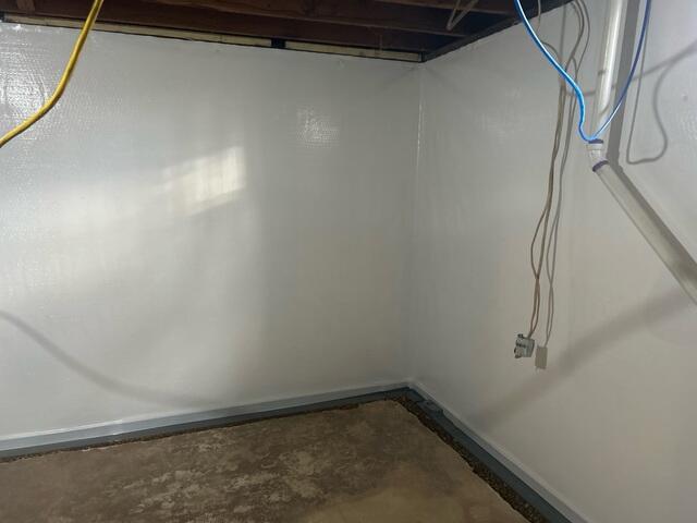 During: Kiko, one of our foremen, and his crew successfully installed all the waterproofing products in the basement.
