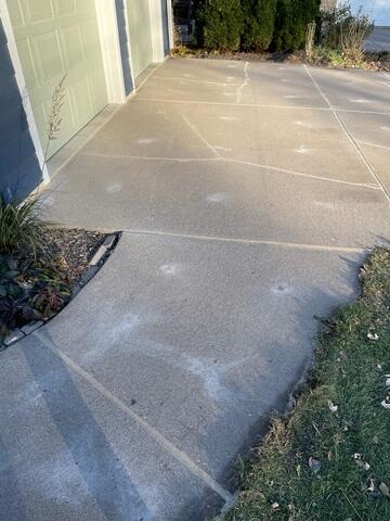 During: Our Foreman, Jordan, and his crew secured the products along the walkway and driveway.