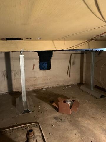 During: Our Foreman, Luis, and his crew successfully secured the supplemental beam and SmartJacks.