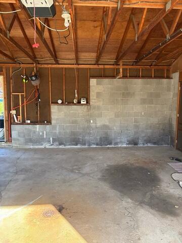 Before: Our Design Specialist recommended stabilizing the damaged wall with GeoLock Wall Anchors.