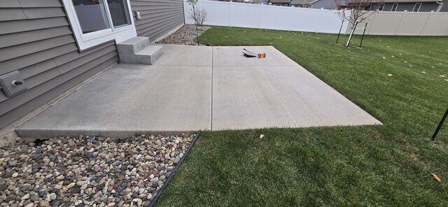 Before: Our Design Specialist, Mitch, suggested installing PolyLevel below the sinking slabs.