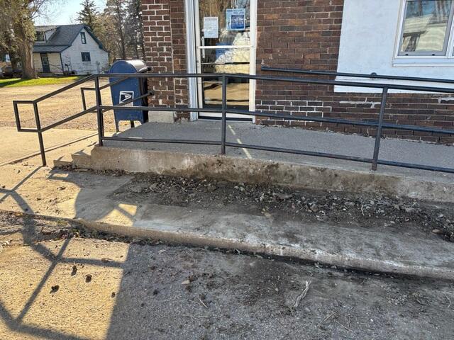 After: The Post Office was grateful to know their sunken walkway was repaired.