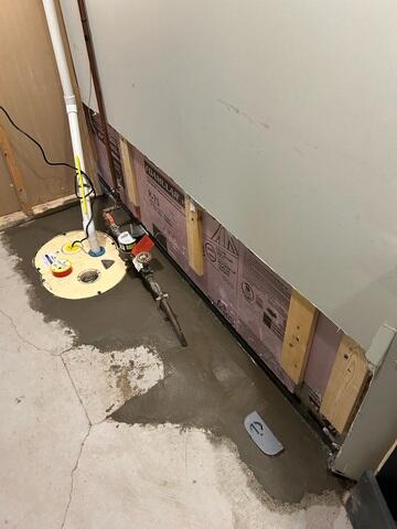 After: The homeowner was given peace of mind knowing the basement was secured.