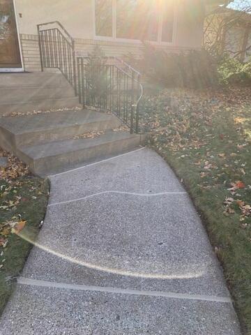 During: Our Foreman, Dylon, and his crew injected PolyLevel below the sinking slabs.