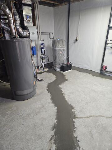 After: The homeowner was delighted to know their basement was properly waterproofed.
