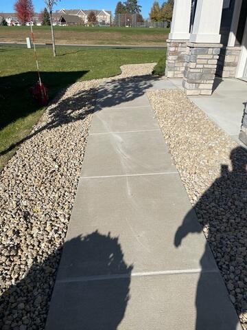 During: Our Foreman, Jordan, and his crew successfully repaired and restored the damaged concrete.