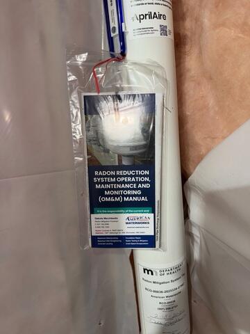 After: The homeowner was delighted to know their radon risk was eliminated.