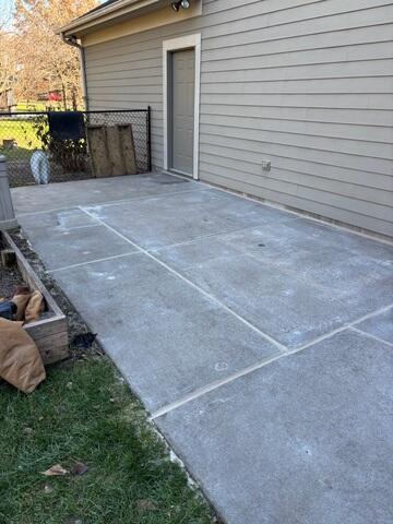 During: Our Foreman, Bryce, and his crew worked hard to lift and secure the unstabilized concrete.