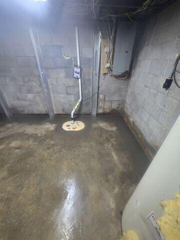 Once the waterproofing system is installed, the crew re-concretes the floor for a seamless, almost invisible finish!