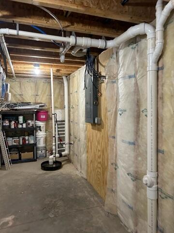 Before: Our Design Specialist, Ryan, determined that the basement was suffering from water intrusion.